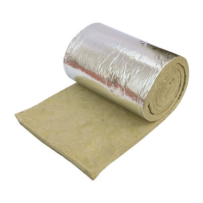 High Performance Building Insulation Non-combustible Rock Wool Board With Aluminum Foil Facing for Roof and HVAC Duct Energy Efficiency