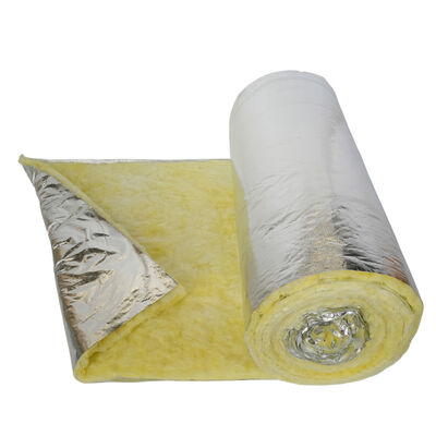 FANRYN Fiber Glass Wool for Roofing Heat Insulation and Acoustic Glass Wool Blanket Insulation Material With Aluminum Foil Facing