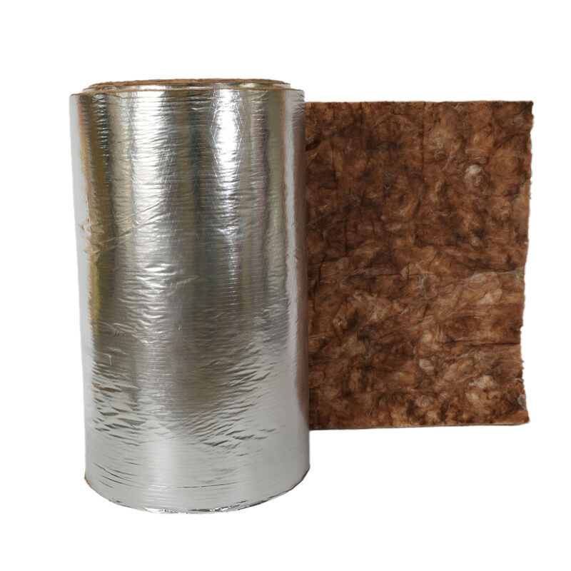 Brown Glass Wool Blanket Insulation with FSK Facing for Commercial HVAC Energy Savings & Condensation Control